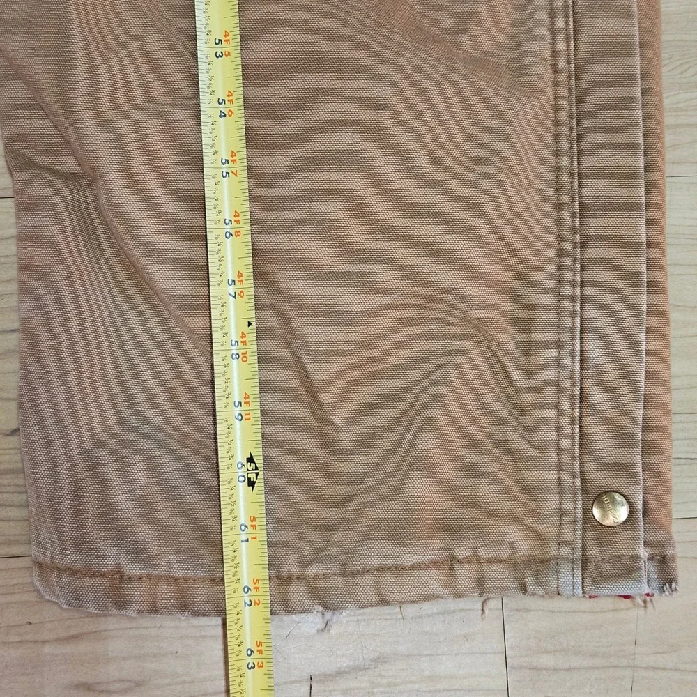 Carhartt X01 BRN Insulated Duck Canvas Coveralls Mens 54 Short Brown Made In USA